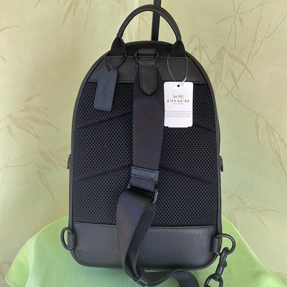 COACH CHARTER PACK IN SIGNATURE LEATHER:NWT BLACK CP116 Retail:$450 - Picture 7 of 15